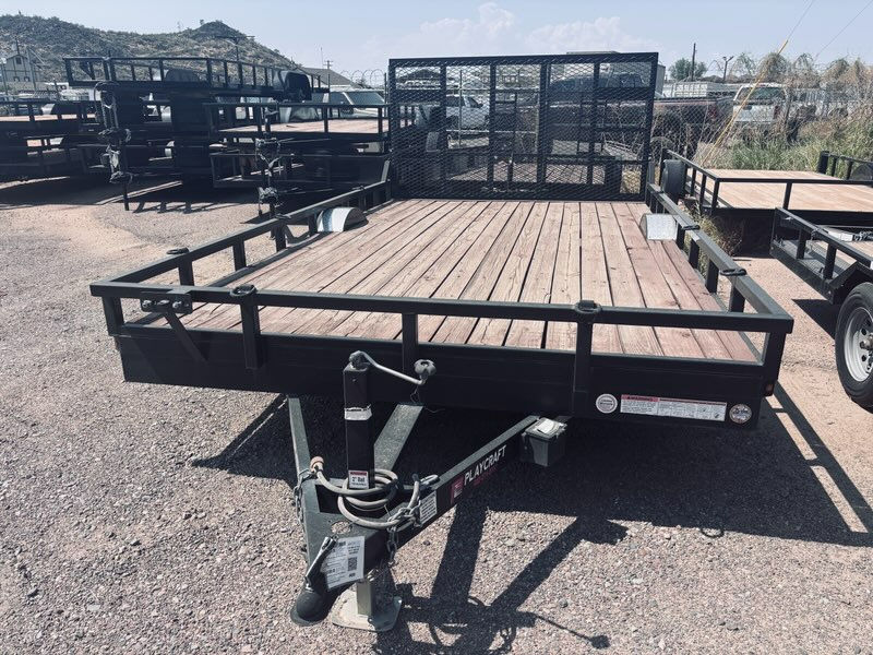 8.5x14 Single Axle X-Wide Utility Trailer - Gate