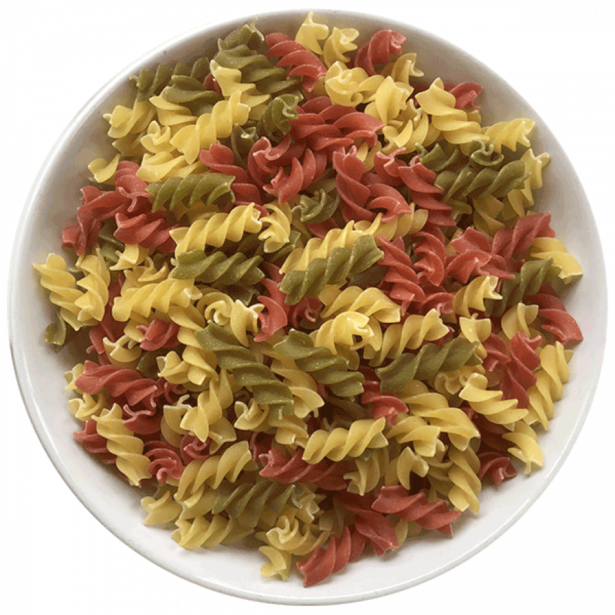 White Tricolore Fusilli Pasta Organic
