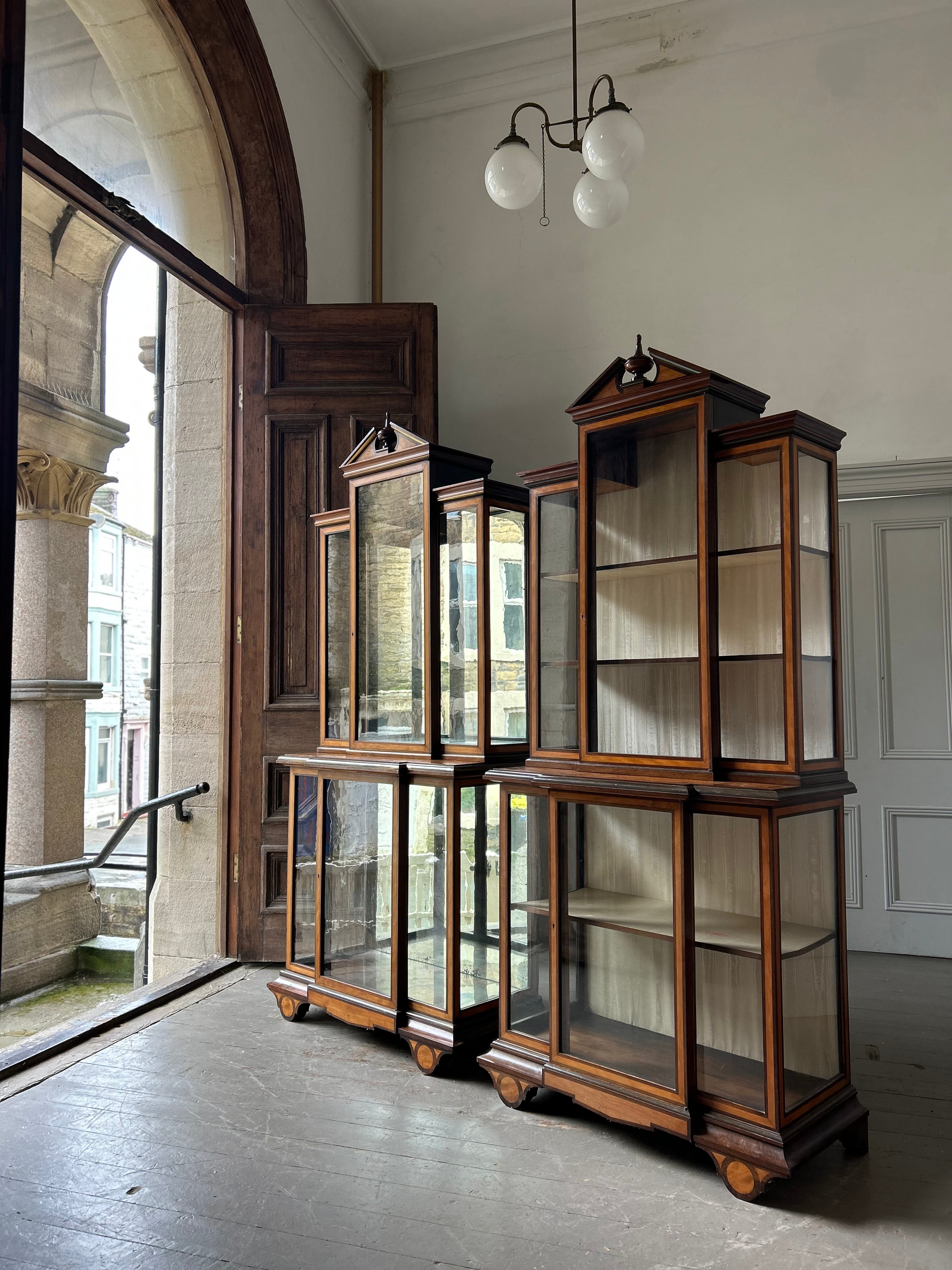 INCREDIBLE PAIR OF 19TH CENTURY GLAZED CABINETS