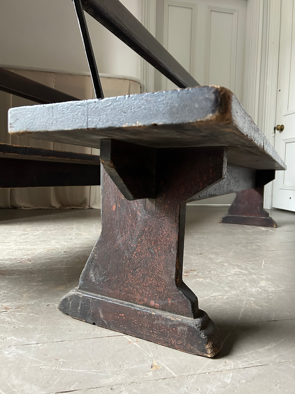 Thumbnail: PAIR OF 19TH CENTURY PINE BENCHES IN ORIGINAL CONDITION
