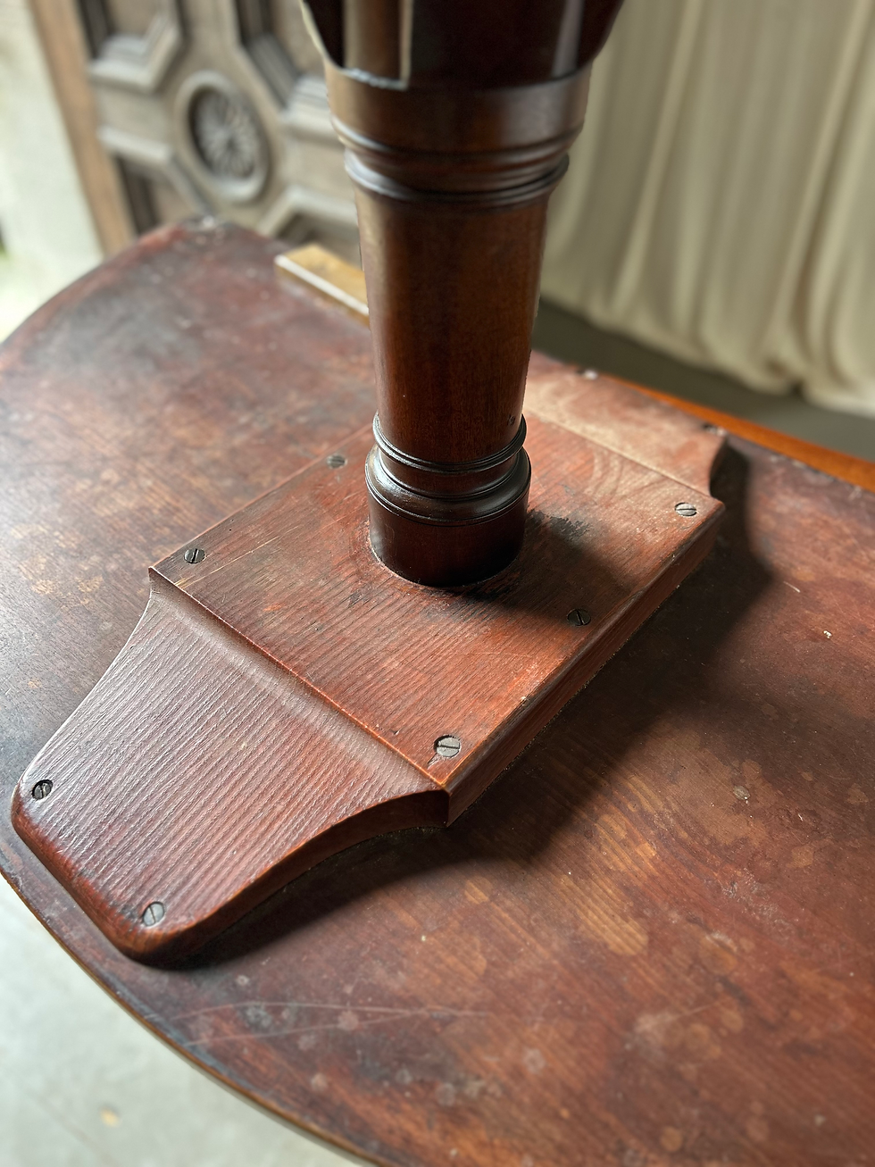 Thumbnail: HANDSOME PAIR OF 18TH CENTURY MAHOGANY CONSOLE TABLES