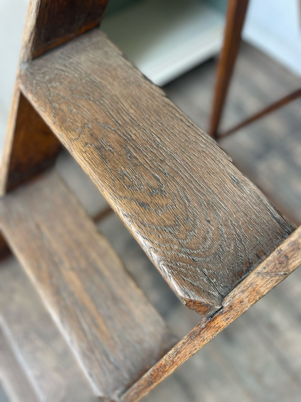 Thumbnail: LATE 19TH CENTURY LIBRARY STEPS IN OAK