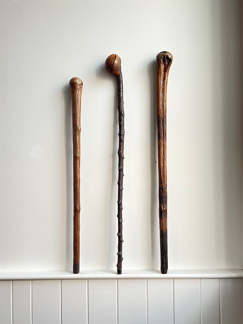 Thumbnail: THREE 19TH CENTURY SHILLELAGHS