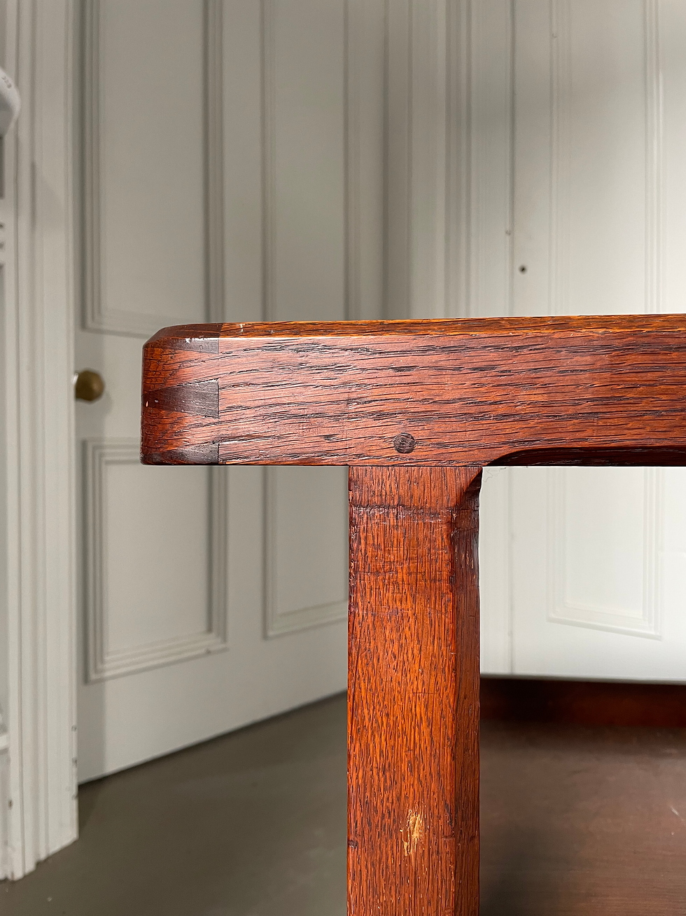 Thumbnail: STANLEY WEBB DAVIES OAK BAR CART