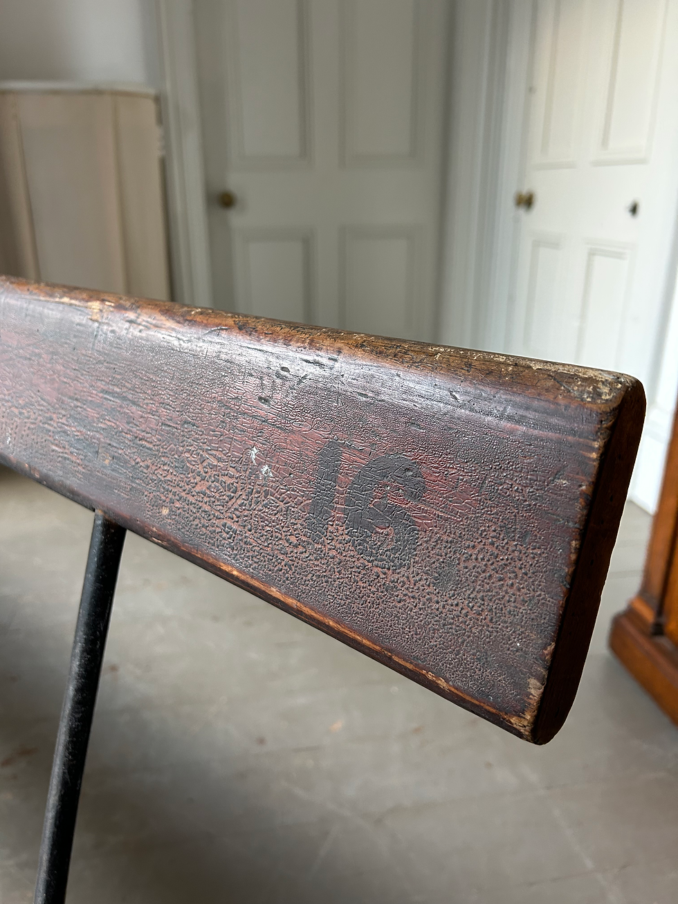 Thumbnail: PAIR OF 19TH CENTURY PINE BENCHES IN ORIGINAL CONDITION