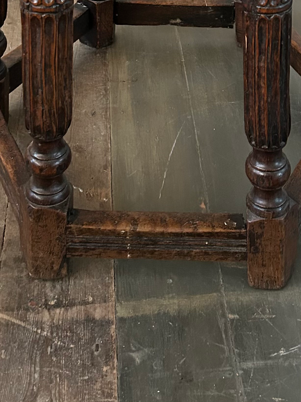 Thumbnail: HANDSOME ARTS AND CRAFTS PERIOD SIX-LEGGED WINE TABLE