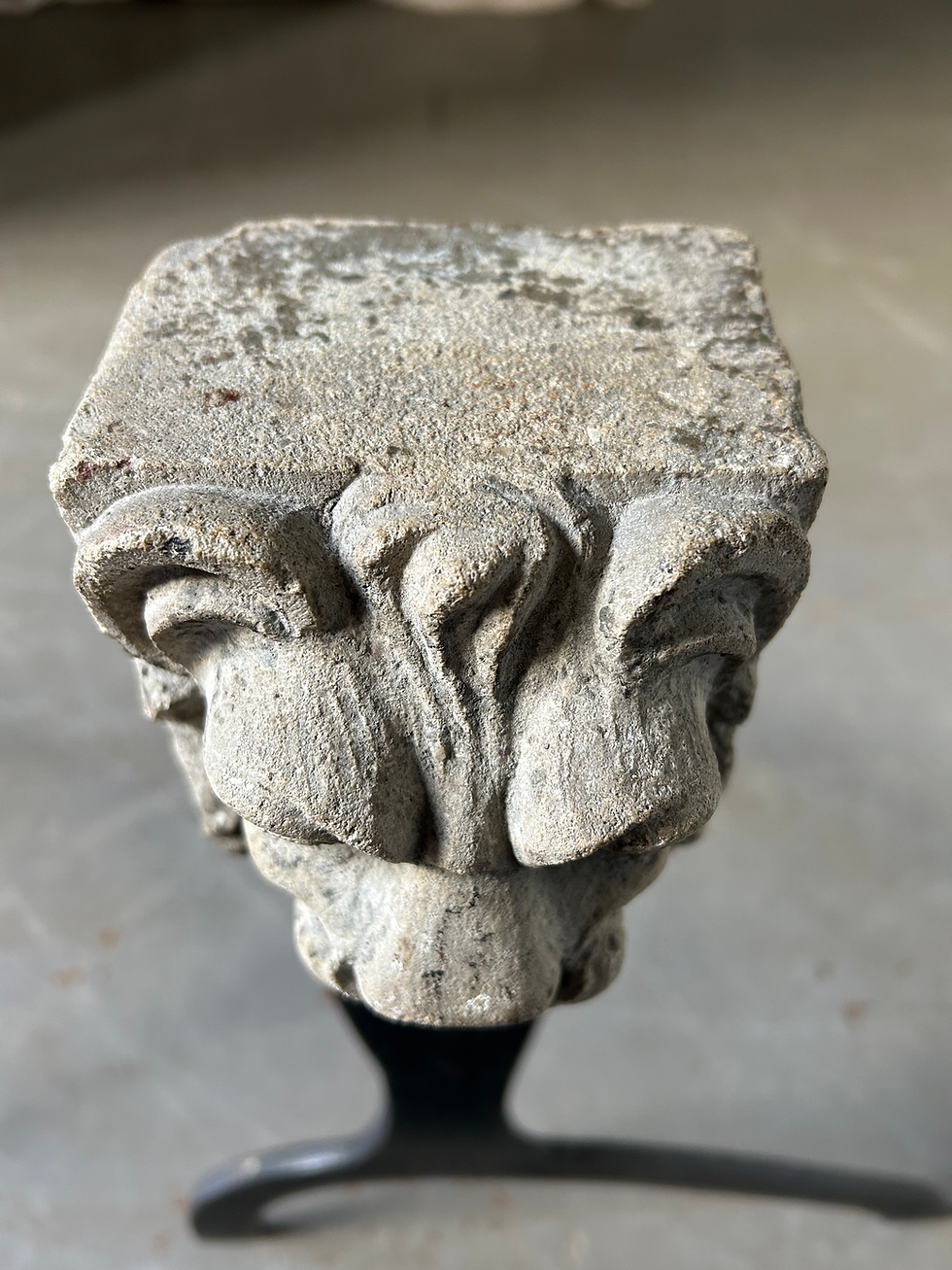 Thumbnail: PAIR OF 18TH CENTURY LION MASK ANDIRONS