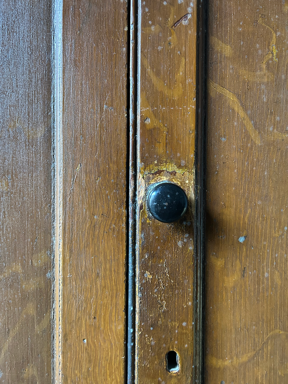 Thumbnail: GEORGIAN PINE HOUSE KEEPERS CUPBOARD IN ORIGINAL PAINT