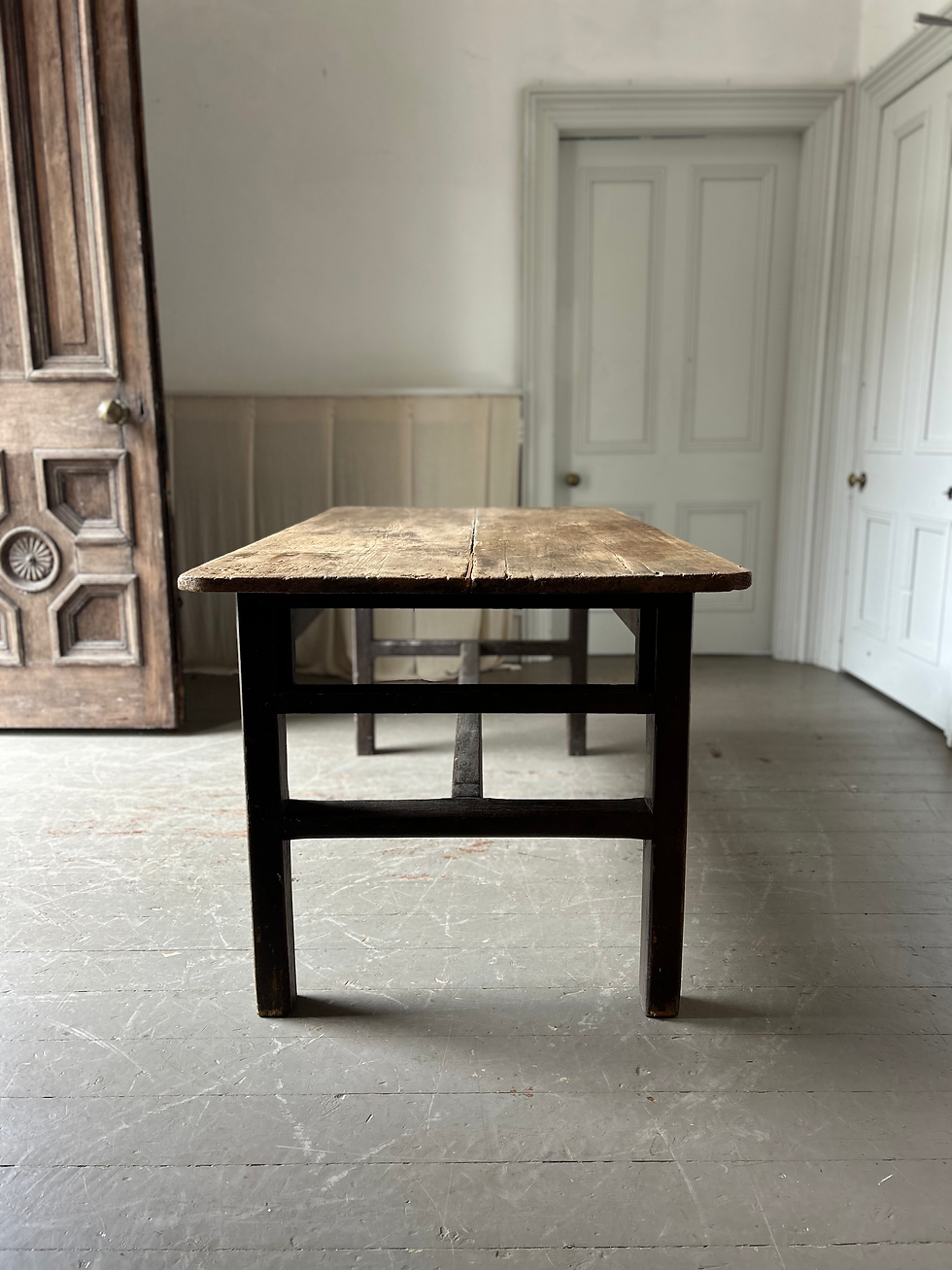 Thumbnail: 19TH CENTURY RUSTIC FARMHOUSE TABLE