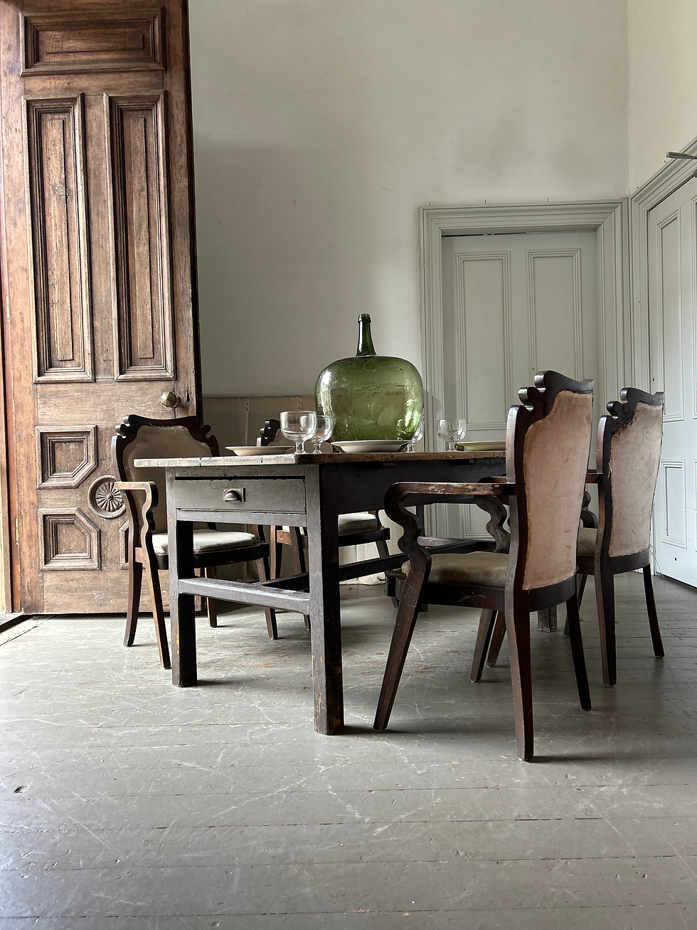 Thumbnail: 19TH CENTURY RUSTIC FARMHOUSE TABLE