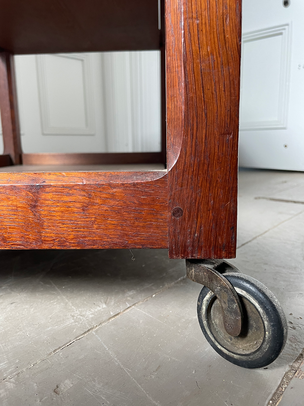 Thumbnail: STANLEY WEBB DAVIES OAK BAR CART