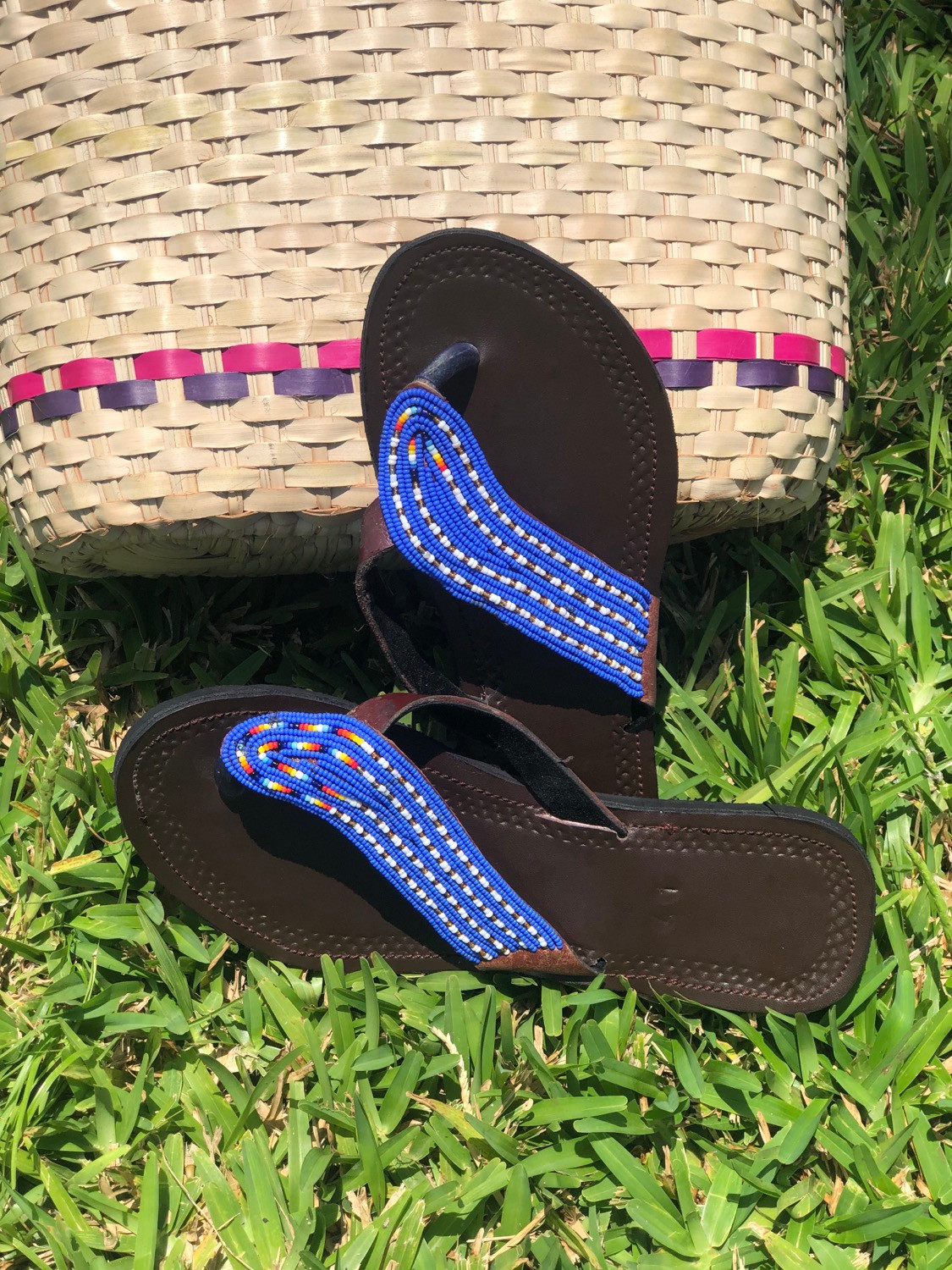 Sandália Massai - Azul