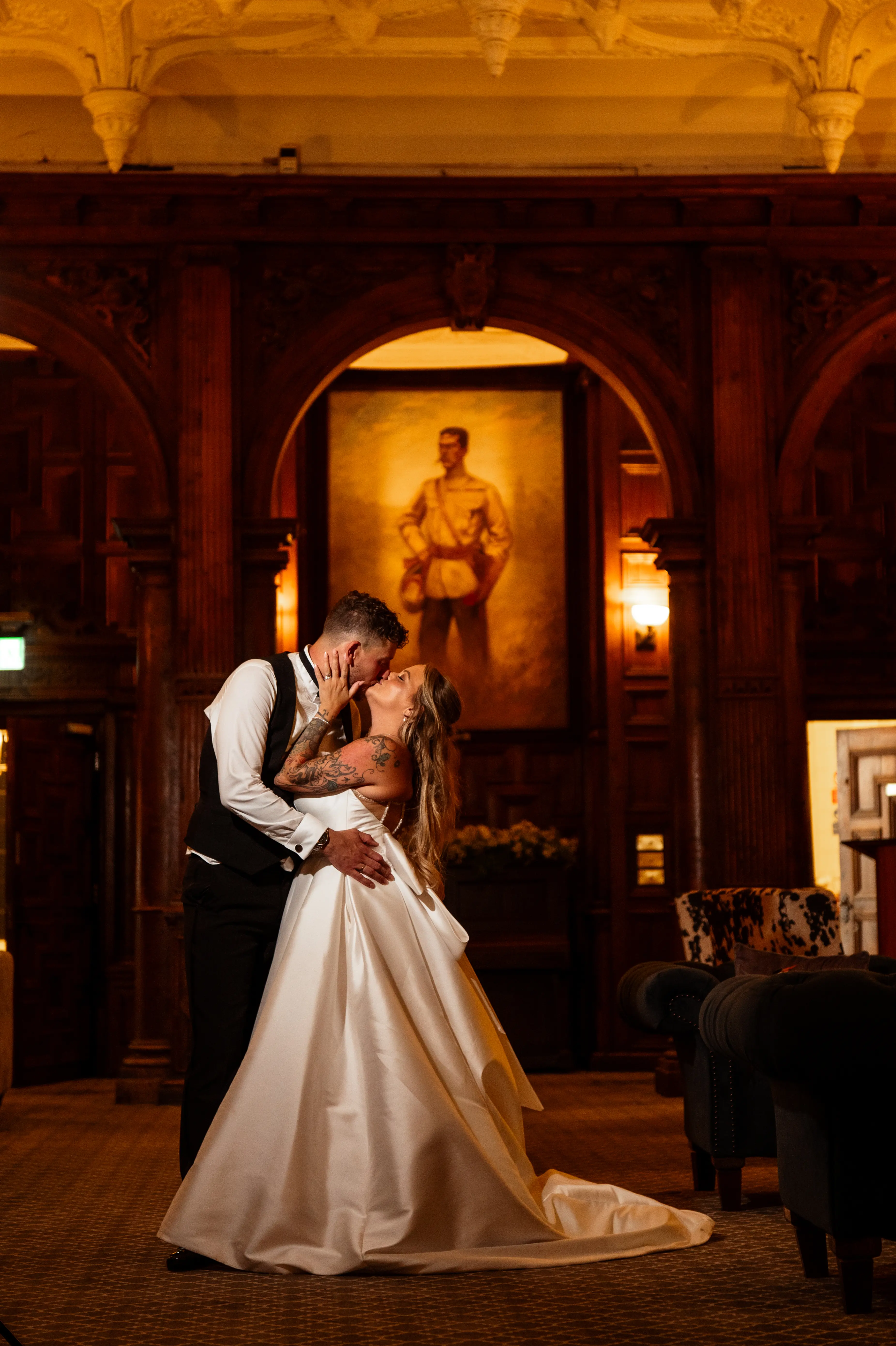 Broome park hotel couple portraits with dover media group 