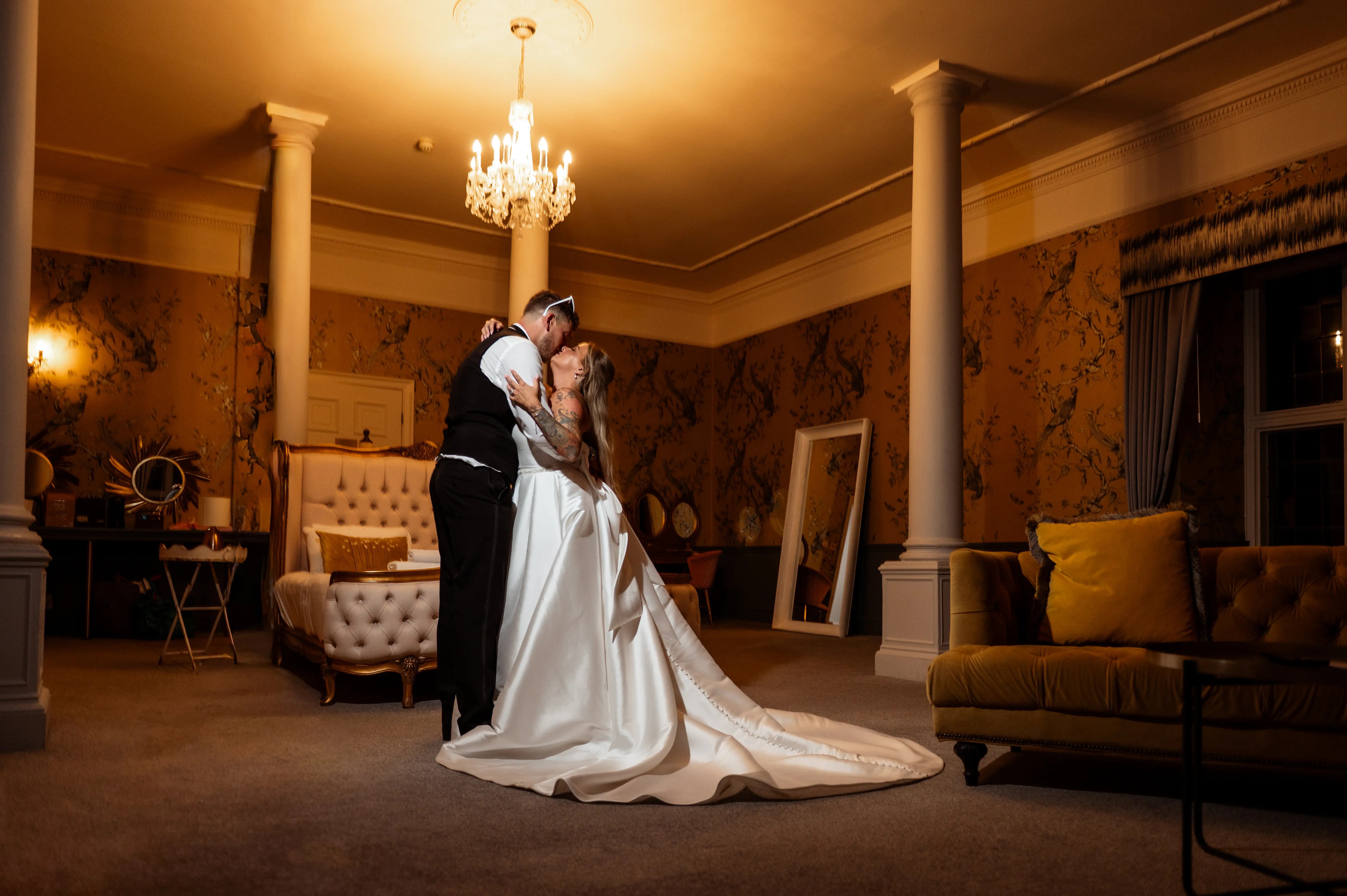 Broome park hotel couple portraits with dover media group 