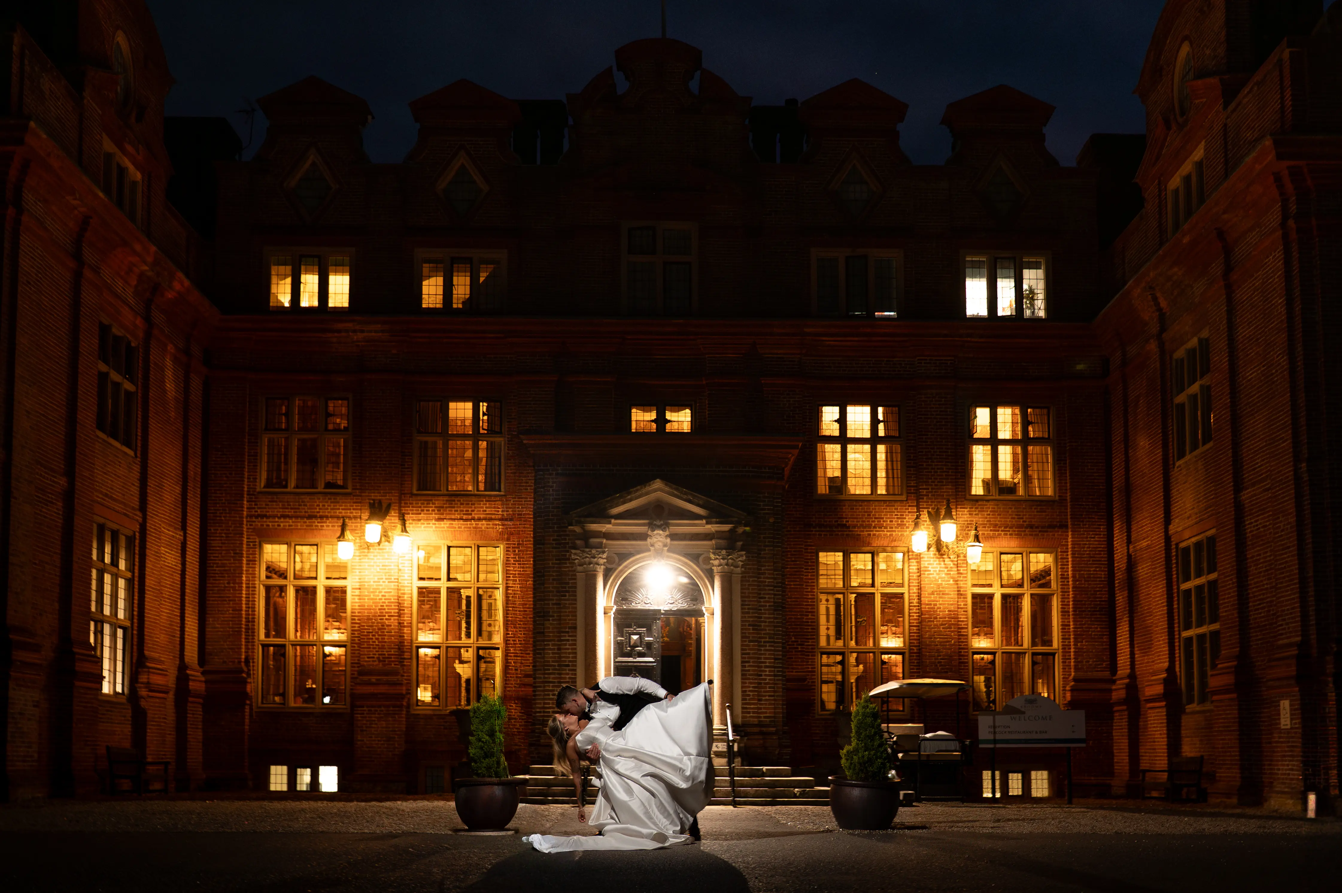 Broome park hotel couple portraits with dover media group 