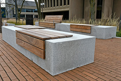 Benches out of our Williams Blue Sky granite.