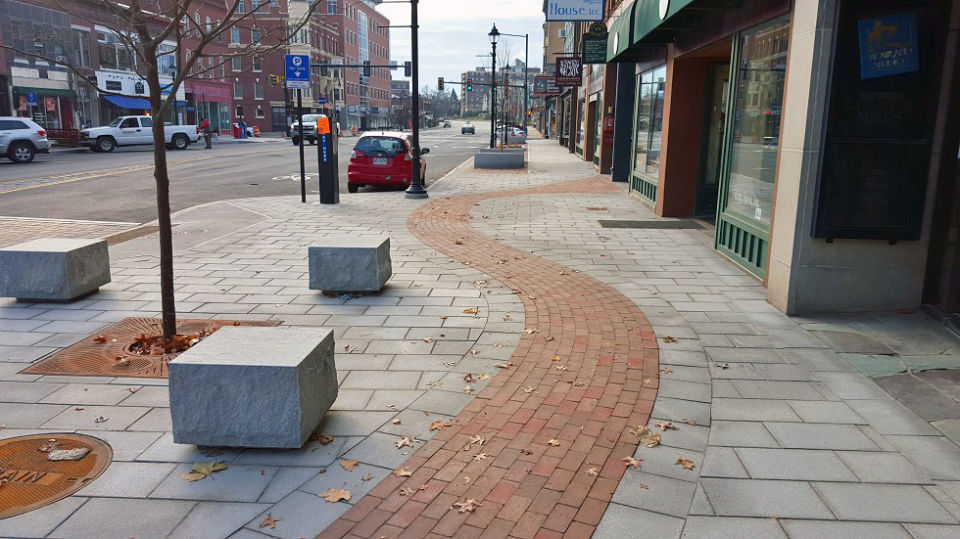 Benches and Pavers out of our Williams Blue Sky granite.