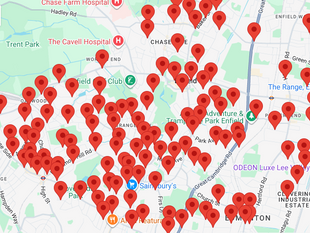 Postbox location mapping and search engine