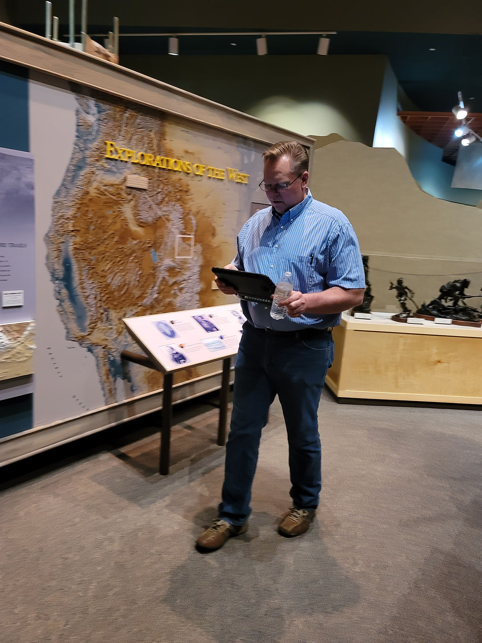 Dave at the Historic Trails Center