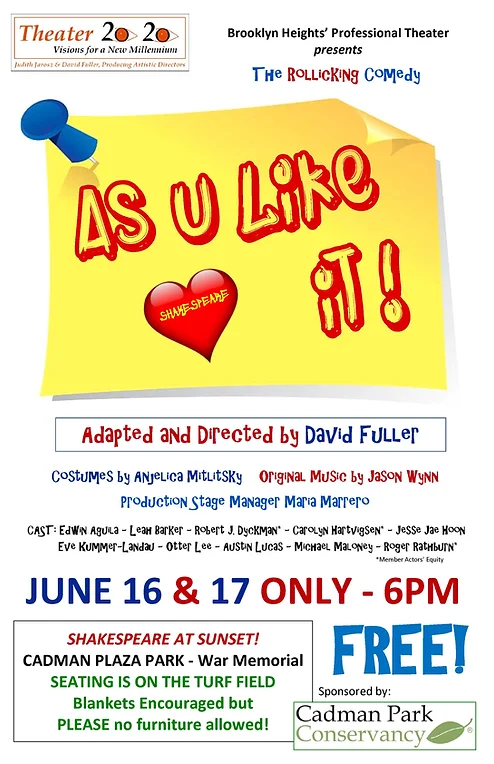 theater 2020 emerging artists as u like it