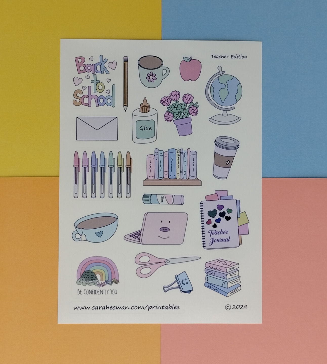 Back to School: Teacher Edition Sticker Pack!