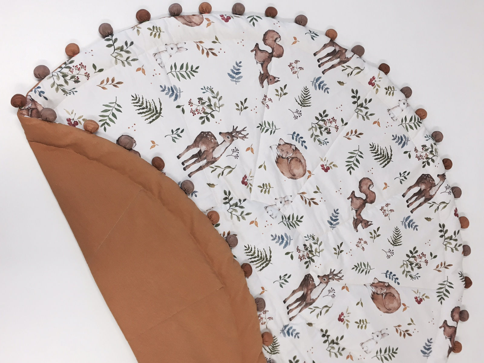 Mata do zabawy "forest animals" tył musztarda