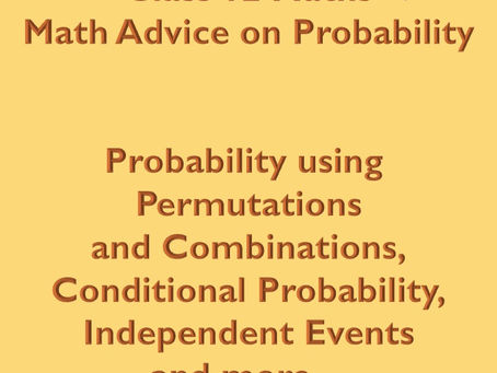 Class 12 Maths-How to learn Probability