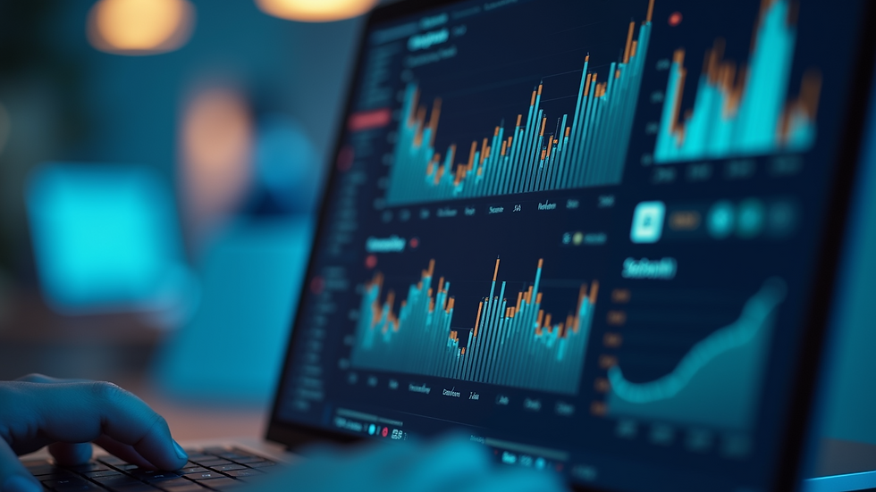 Close-up view of a digital marketing dashboard showing conversion metrics