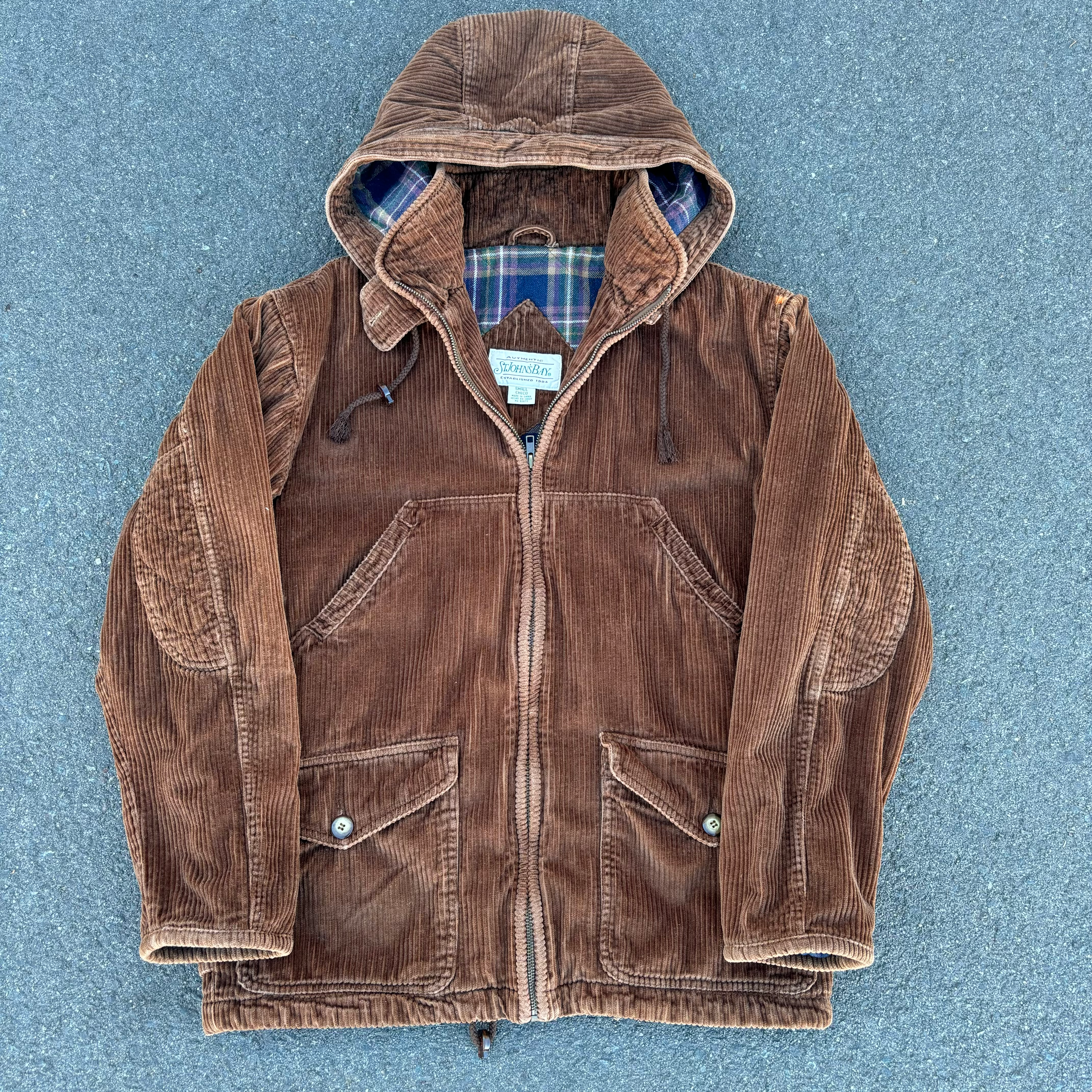 Vintage St. John’s Bay Corduroy Hooded Anorak Jacket