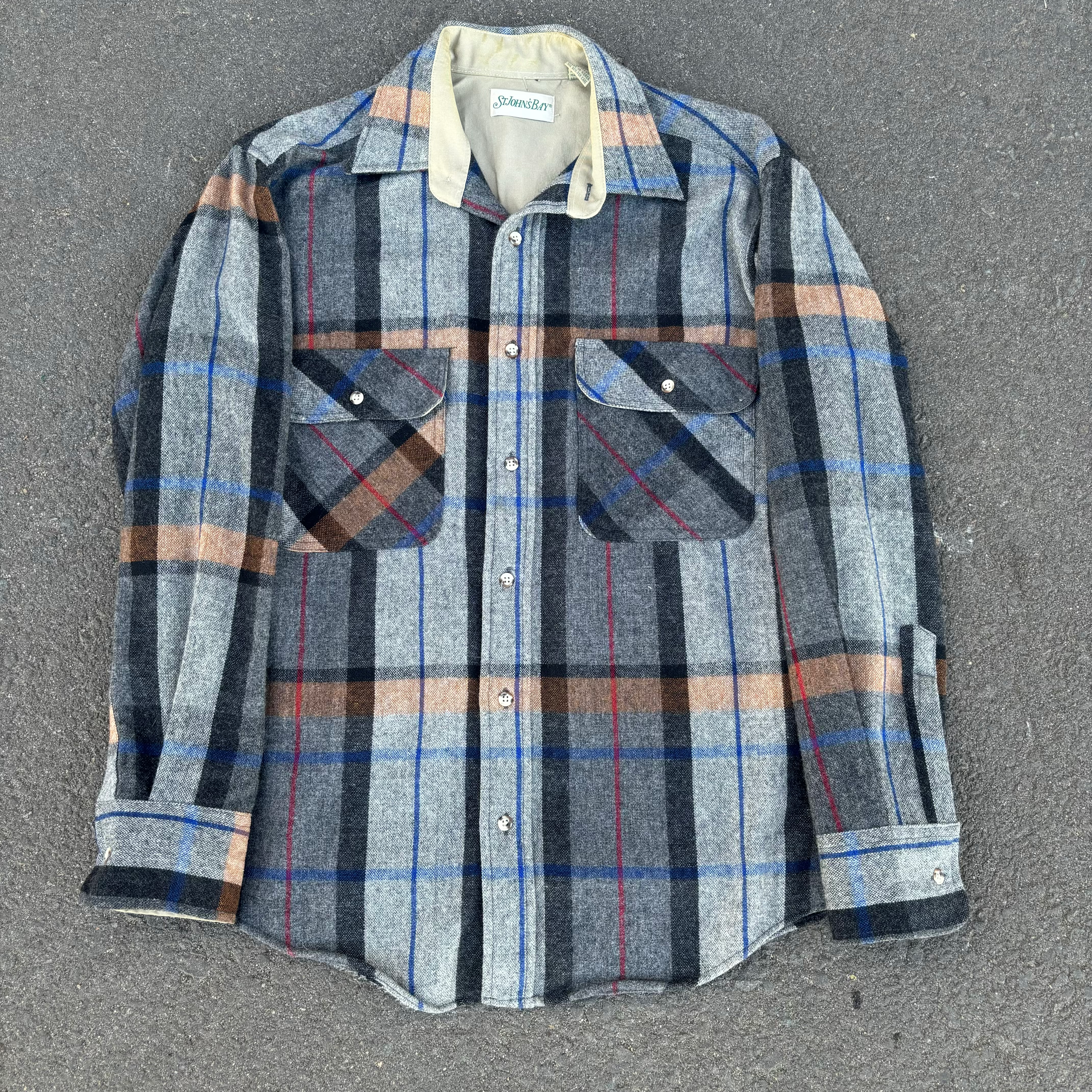 1980's St. Johns Bay Wool Blend Flannel