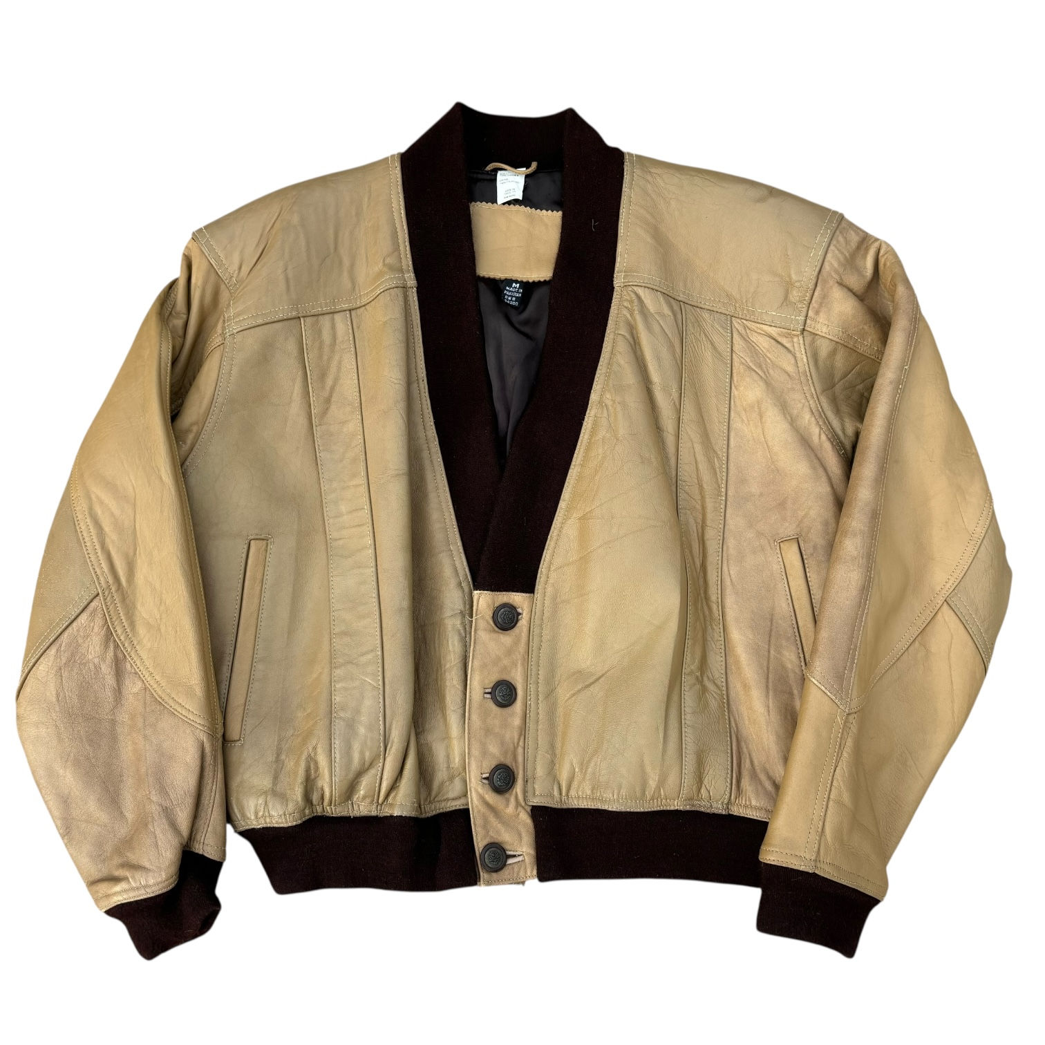 1980’s Leather Cardigan 