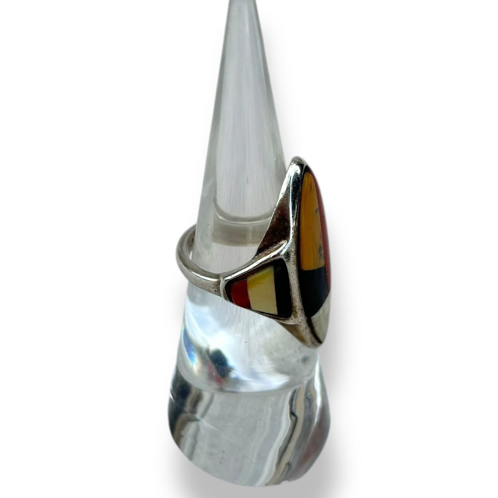 Thumbnail: Zuni Multi-stone Inlay Ring