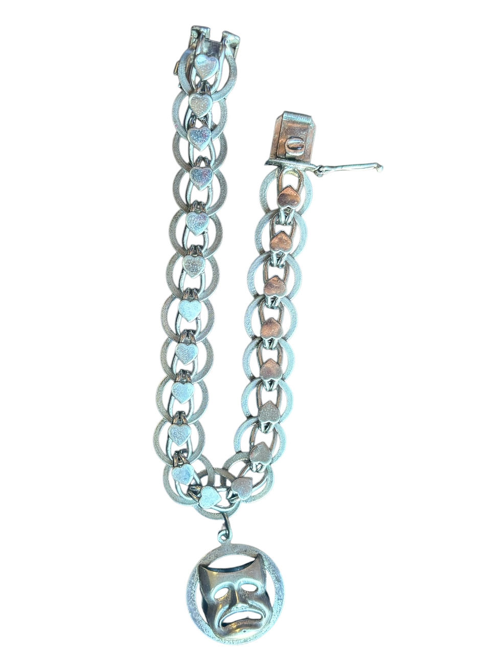 Thumbnail: Comedy & Tragedy Heart Link Bracelet