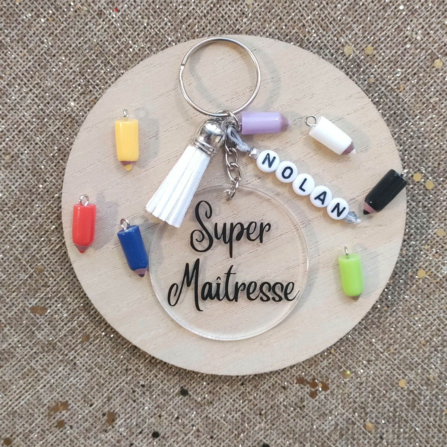 Porte clé CRAYON à personnaliser