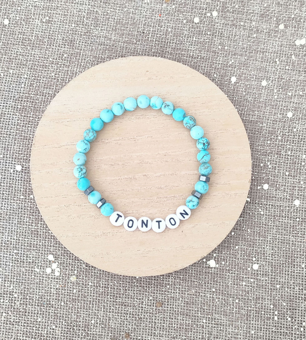 Miniature : Bracelet élastique en PIERRE à personnaliser