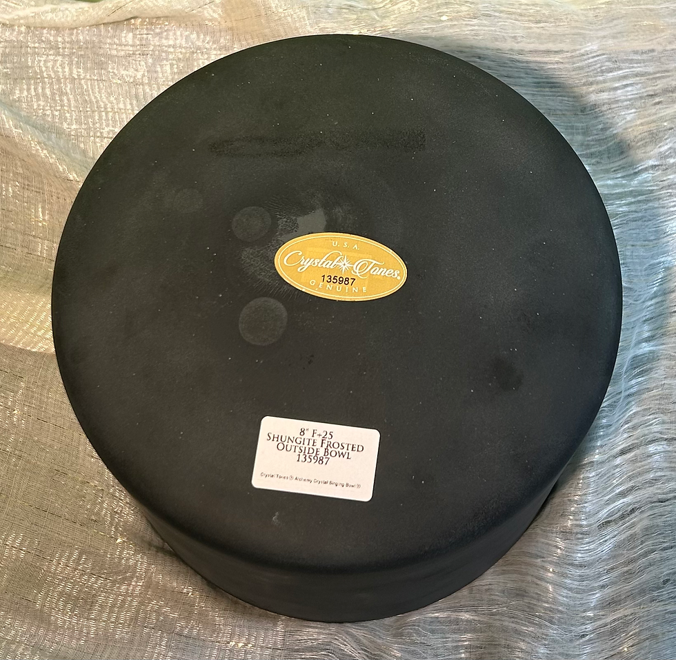 Thumbnail: 8" F+25 Shungite Frosted Outside Bowl (135987)