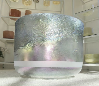 Thumbnail: 12" C#-5 Lemurian Seed, Shungite, Platinum, Frosted Ring, Transcendent (159662)