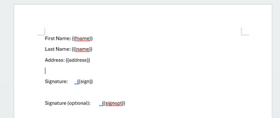 Power Automate and Docusign optional fields