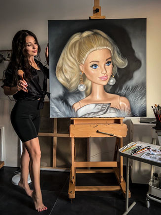 Barbie painting by Viktoria SG