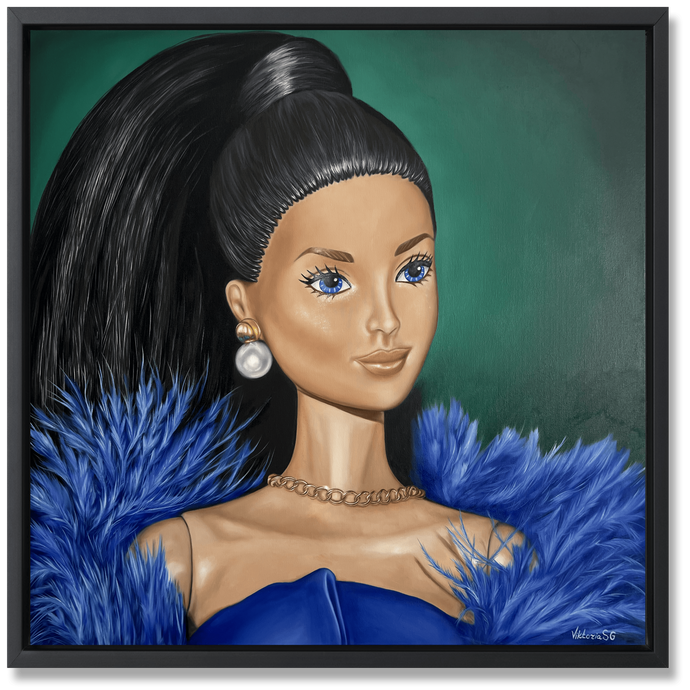 Barbie paintings by Viktoria SG, artiste peintre, Evian France