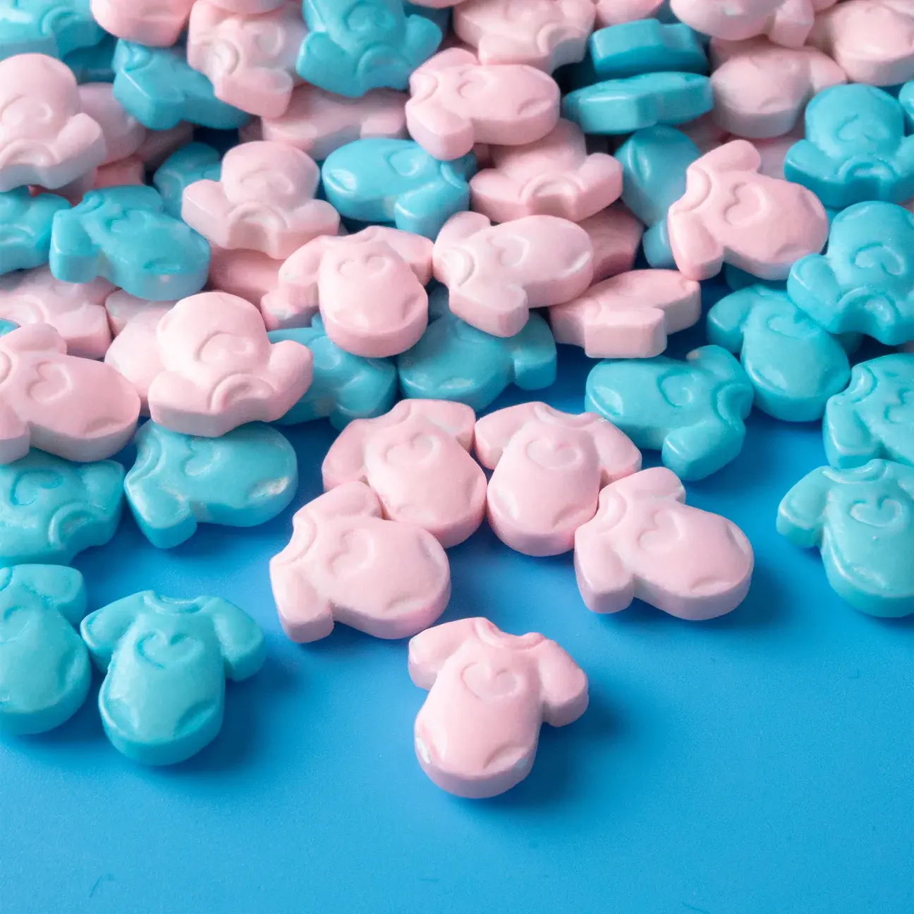 Baby Pink and Blue Onesies Candy Shape Sprinkles