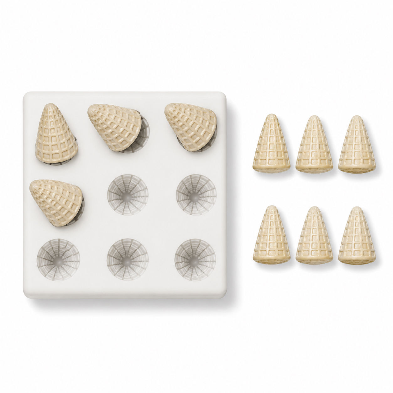 Mini Ice Cream Cones Mold