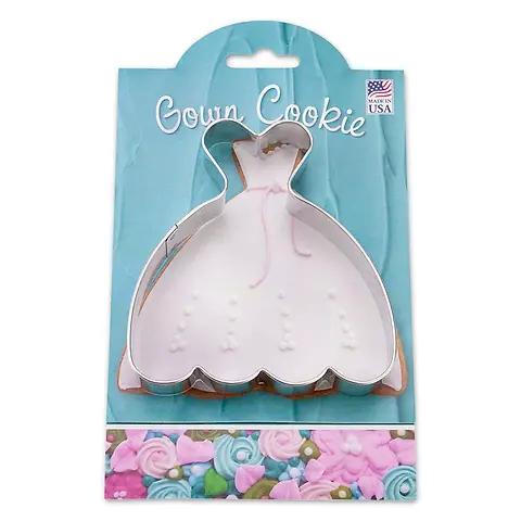 Wedding Dress Ann Clark metal cookie cutter | BB Sweets Shop Wedding Dress Ann Clark metal cookie cutter | BB Sweets Shop