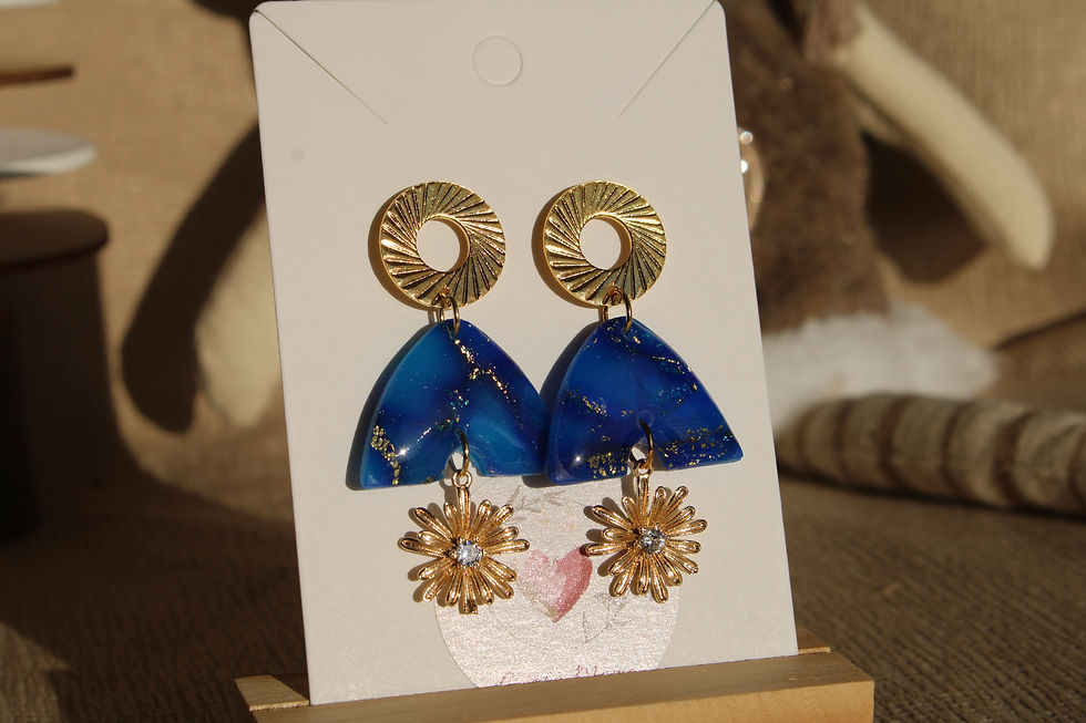 Miniature : Demi - triangle bleu profond