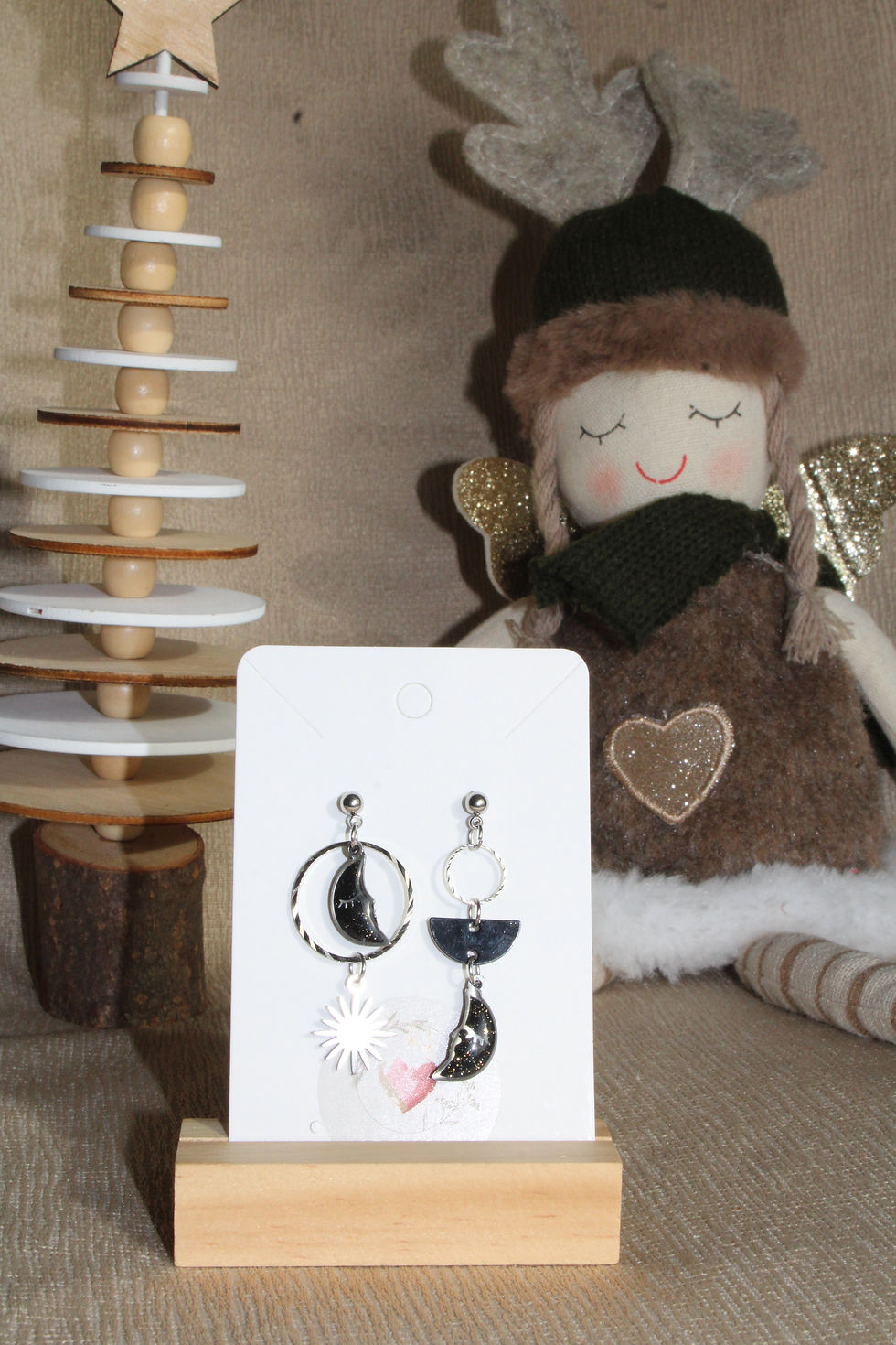 Miniature : Asymétrique argenté noir