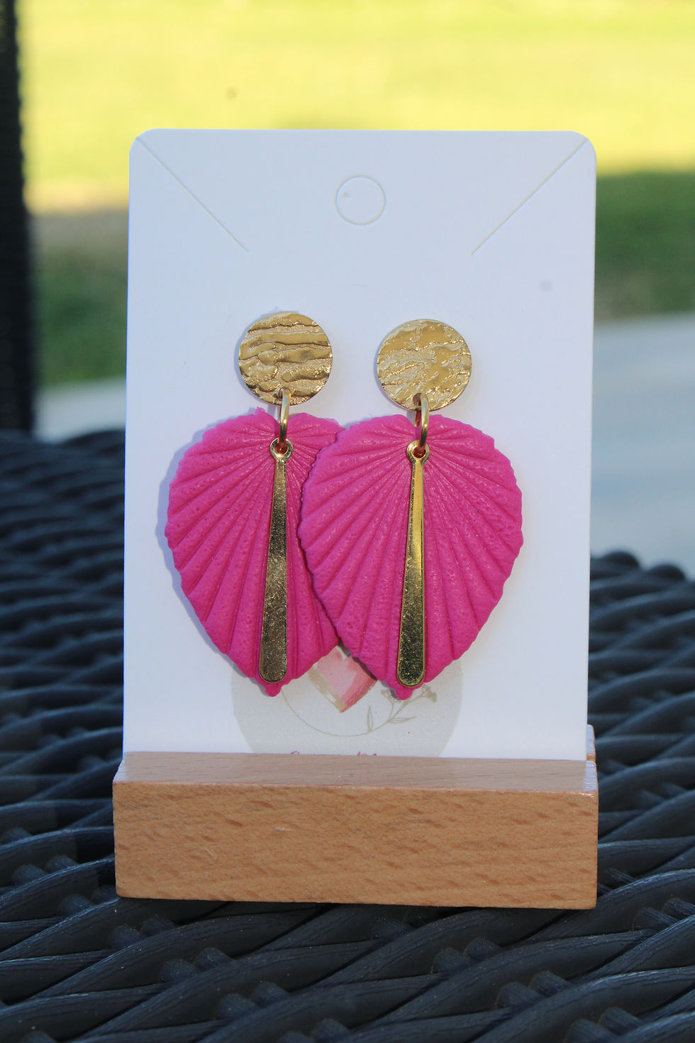 Miniature : Feuille fushia