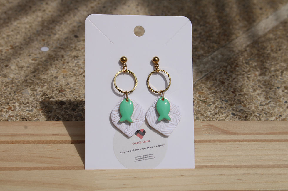 Miniature : Perle blanche poisson