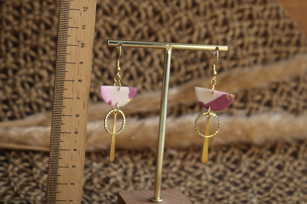 Miniature : Demi-cercle douceur rose