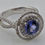 Thumbnail: 18K White Gold Ring with Diamonds and Tanzanite