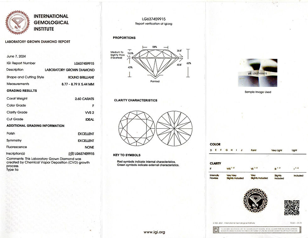 Thumbnail: IGI Certified Lab Grown Diamonds Stud Earrings in 14K White Gold